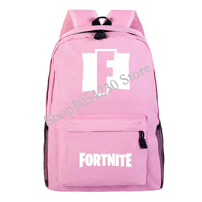Mochila Fortnite Games, mochila escolar Fortnite para adolescentes, unissexo, com compartimento para portátil, para escola, viagens e uso casual