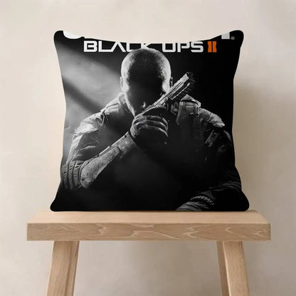 Klasická hra C-Call Of D-Duty personalizovaný polštář s obrázkem a textem, bytová dekorace, dárek do domácnosti, 45x45cm