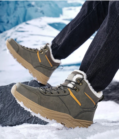 men boots 2025 New Winter Slippers Warm Men Shoes Waterproof Non-Slip Plush Sneakers Male tenis shoes Boots Men Sneakers Winter