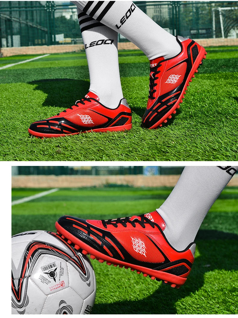 Soccer Shoes Men Turf Football Boots Fashion Firm Ground Studs Anti Slip Boy Sneakers Original Outdoor Field Training Trainers