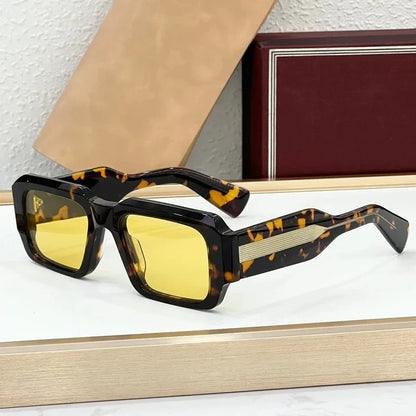 JMM MIGLIA Rectangle Acetate Sunglasses for Men and Women Handmade in Japan High Quality Brand Designer Outdoor UV400 Eyeglasses