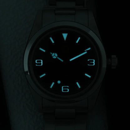 Watchdives WD1016 V3 Watch 37mm VH31 Sweep Quartz Movemet Stainless Steel Watch Waterproof Luminous Sapphire Men Wristwatch
