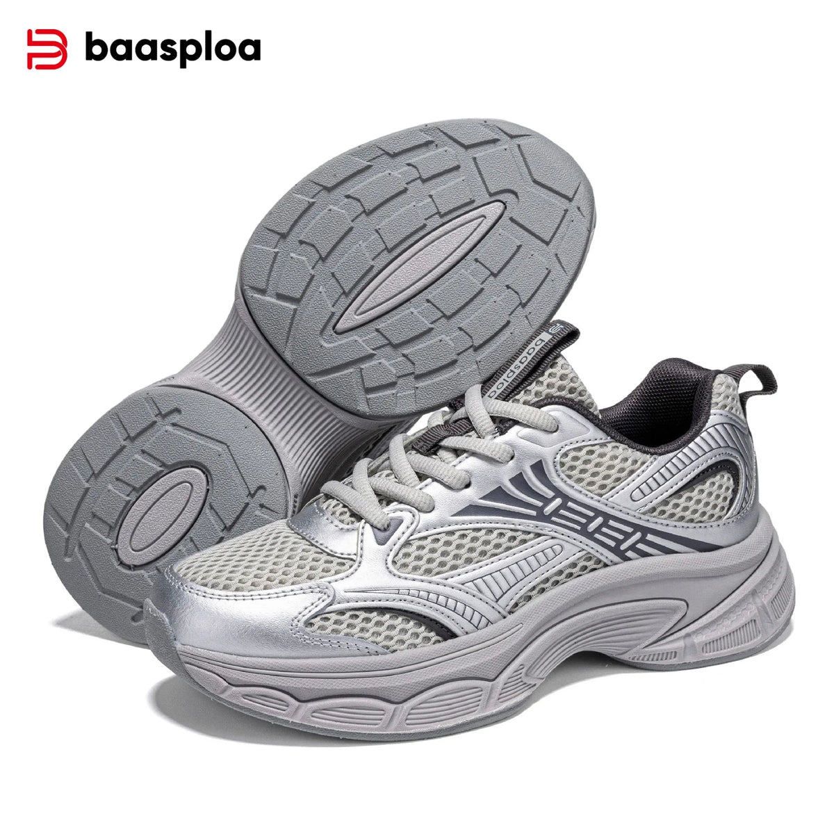Baasploa Women Running Shoes Fashion Lightweight Mesh Non-slip Jogging Sneaker Female Outdoor Breathable Colorful Casual Shoes
