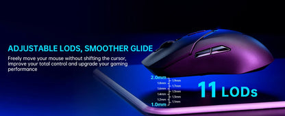 Rapoo VT9PRO PAW3398 Wireless Gaming Mouse 68g Wired Programmable Ergonomic Mice 26000DPI Type C Rechargeable PC Gamer Accessory