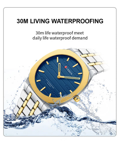 CURREN Top Luxury Brand Quartz Watch Men Stainless steel Strap Military Watches 30ATM Waterproof Wristwatch Relogio Masculino