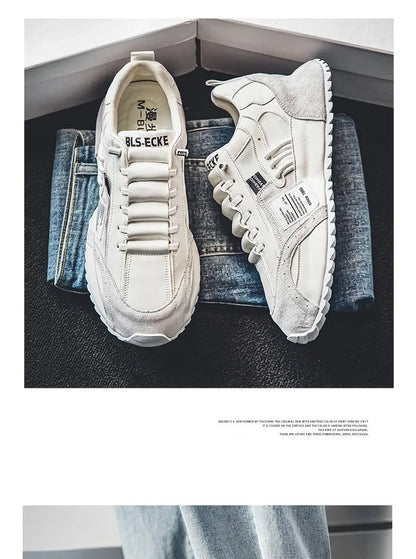 Men Luxury Sneakers Sports Shoes Moccasins Chunky Men Casual Sneakers Comfortable Breathable Trend Designed Personality Shoes
