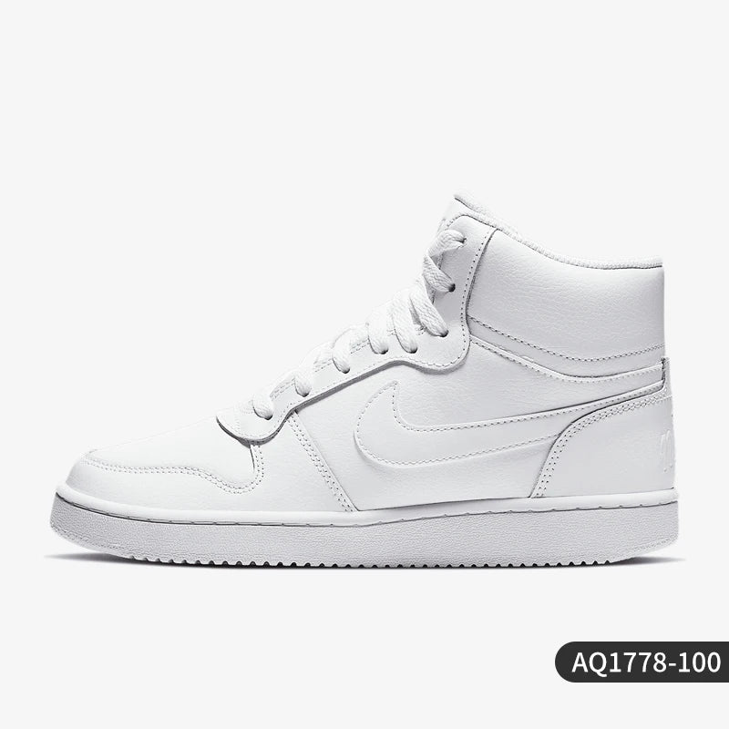 Nike Official Authentic Ebernon Mid Women's Mid-Top Simple Classic Skate Shoes AQ1778-100