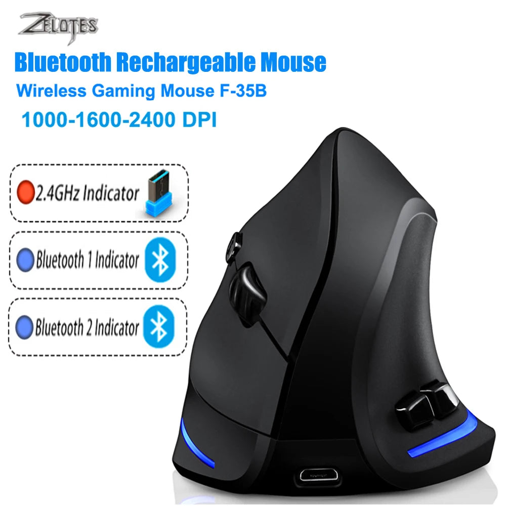 Lefon F33/F26C/F35B Trackball Mouse/ Bluetooth Ergonomic Mouse 2.4G Wireless Rechargeable Rollerball Mice for PC Office Drawing