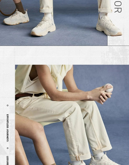 Xtep casual shoes 2025 spring and summer lightweight sports shoes with thick sole, fashionable street style sneakers 875319320004