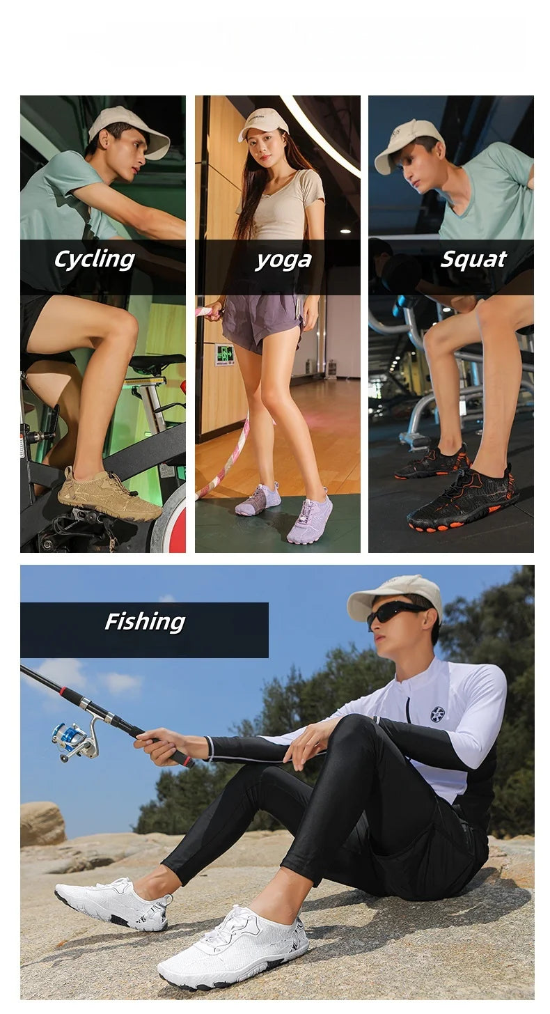 Barefoot Shoes Men And Women Outdoor Beach Shoes Quick-Drying Non-Slip Shoes, Water Sports indoor Fitness Shoes, Sports Shoes