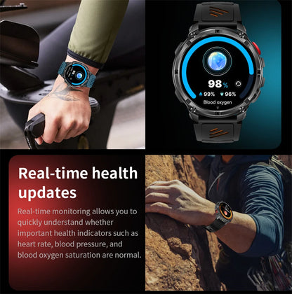 New Original 1100mAh Battery Men Smart Watch Outdoor GPS 10ATM Waterproof Bluetooth Call Sport Smartwatch For Android IOS Phones