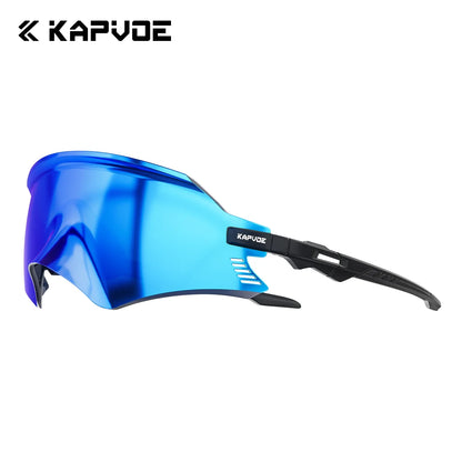 KAPVOE Outdoor Photochromic Cycling Sunglasses Men Road Driving Bike Glasses Sports Hiking Women Bicycle Cycling UV400 Goggles