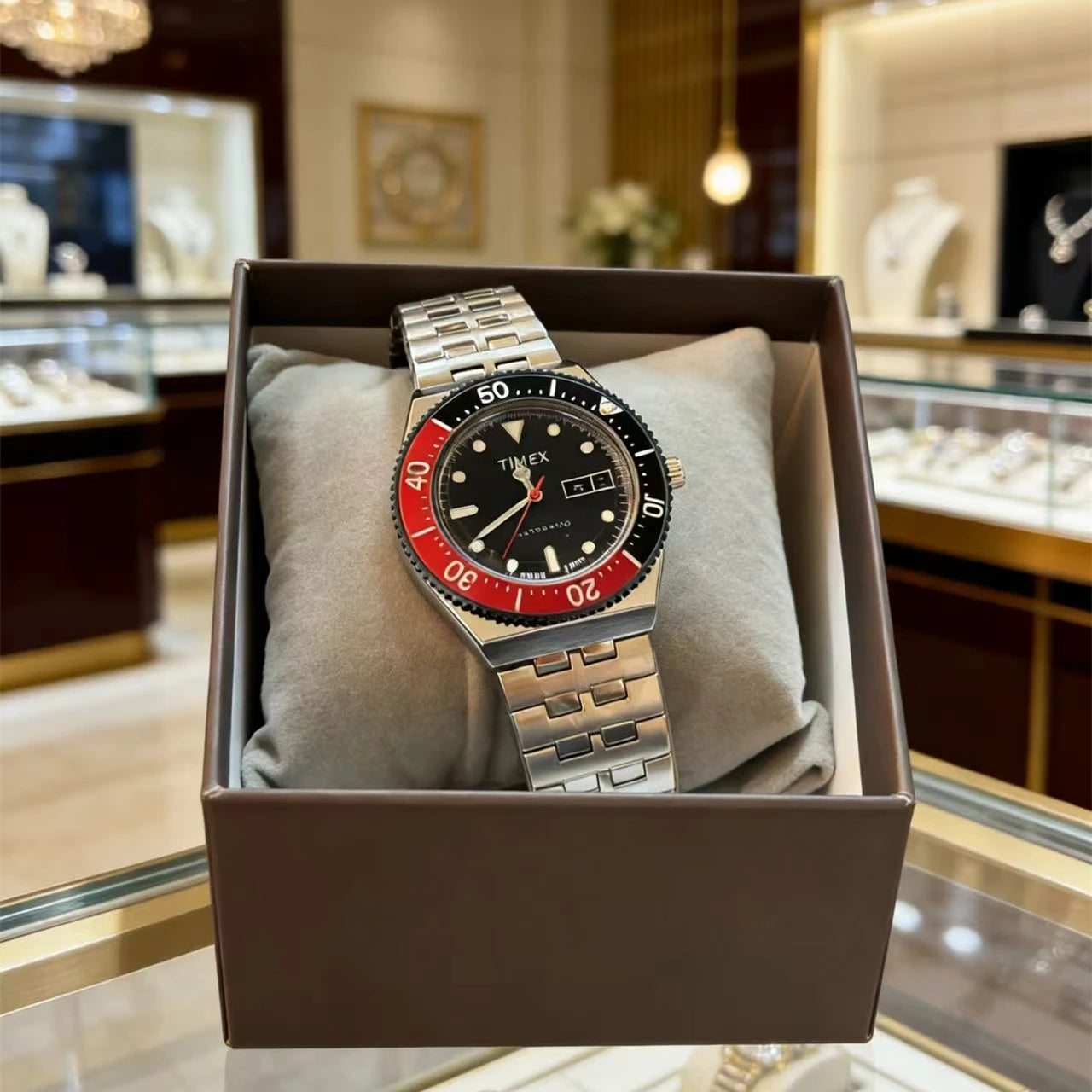 Relógio TIMEX NOVO totalmente automático para homem, de elevada beleza, luxo e lazer, multifunções, com calendário e bracelete em aço