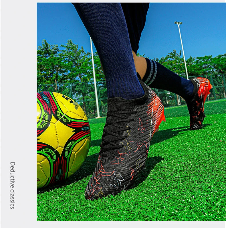 New Men's Football Boots Non-Slip Soccer Shoes Training Sneakers FG Top Quality Cleats Wholesale Drop Shipping Unisex Adult