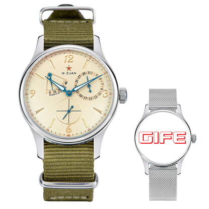 Relógio de Homem Pilot 40mm 1963 Automático Mecânico de Pulso, Movimento Tianjin ST1780, Design Militar, Novo 2024