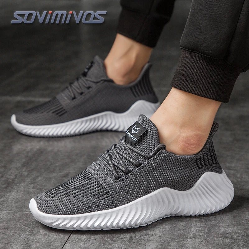 Mens Walking Shoes - Slip On Tennis Running Shoes Memory Foam Lightweight Work Sneakers for Indoor Outdoor Gym