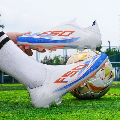 New Men Football Boots Non-Slip Boys Soccer Shoes Grass Cleats High-quality Match Sneakers Hot-selling Outdoor High-top Light
