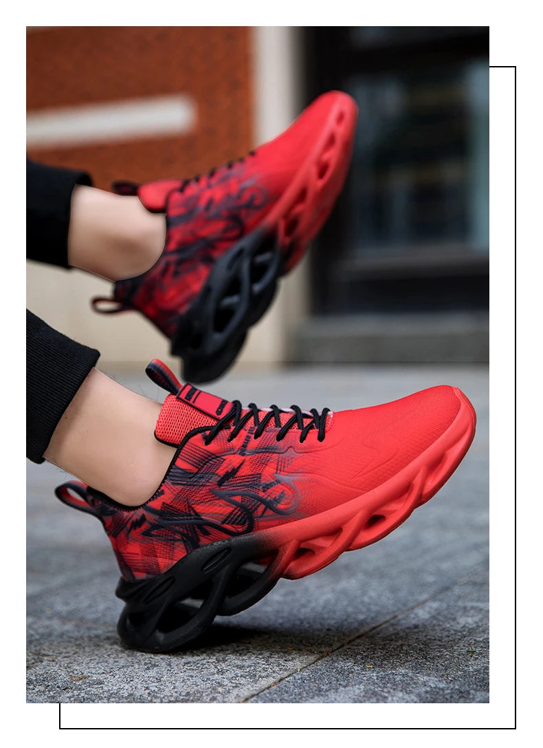Men Running Shoes Breathable Mesh Sports Shoes Cushion Casual Sneakers Lightweight Comfortable Tennis Shoes﻿ Athletic Footwear