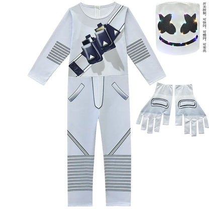 ❤★❤DJ Guerrilla Warfare Costumes Jumpsuits Kids Clown Cosplay Clothes Halloween Christmas Costume Party Game Cos Fortnite Co★♥★