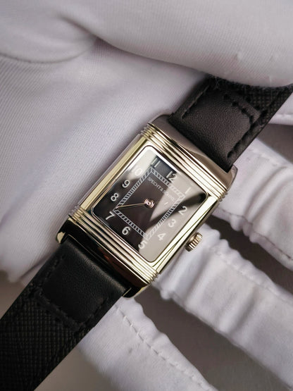 Specht&Söhne Reversible Square Watch Ronda Quartz Movt Stainless Steel Case Sapphire Crystal Flip Design Mens Fashion Wristwatch
