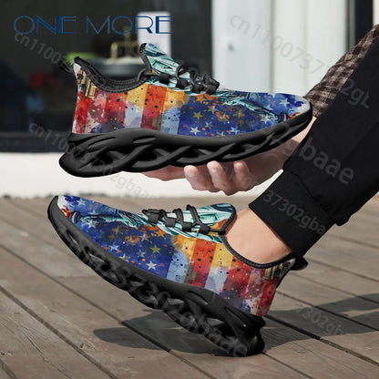 American 250 Independence Day Boys Girls Casual Shoes Personalized Exclusive American Flag Cool Kids Sport Shoes Design in Stock
