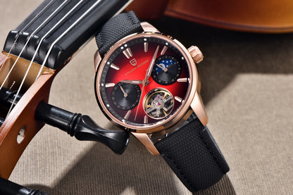 PAGANI DESIGN 2026 Men Mechanical Watch E3255Y 41mm Sapphire Crystal Stainless Steel Calendar Waterproof Reloj Hombre