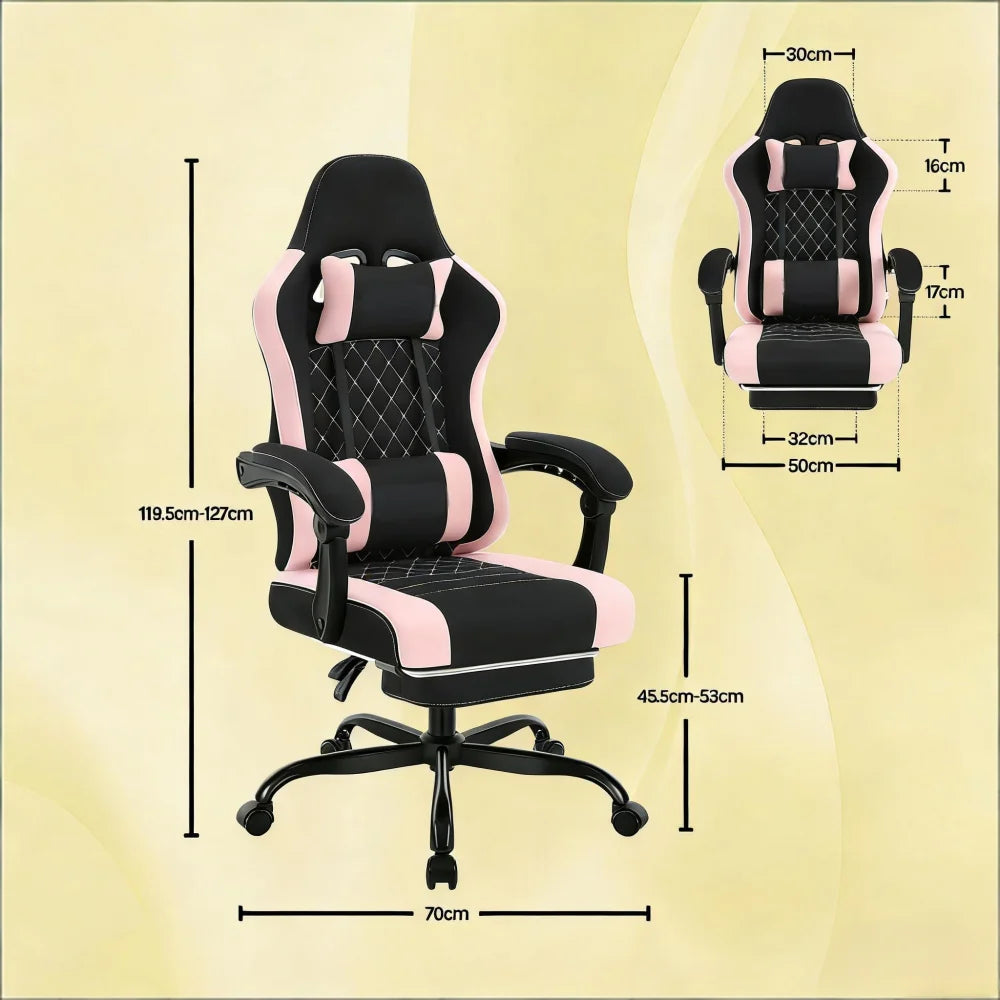 Soft Massage Gaming Chair, Ergonomic Computer Chair, Swivel Office Chair (Office Chair Only)