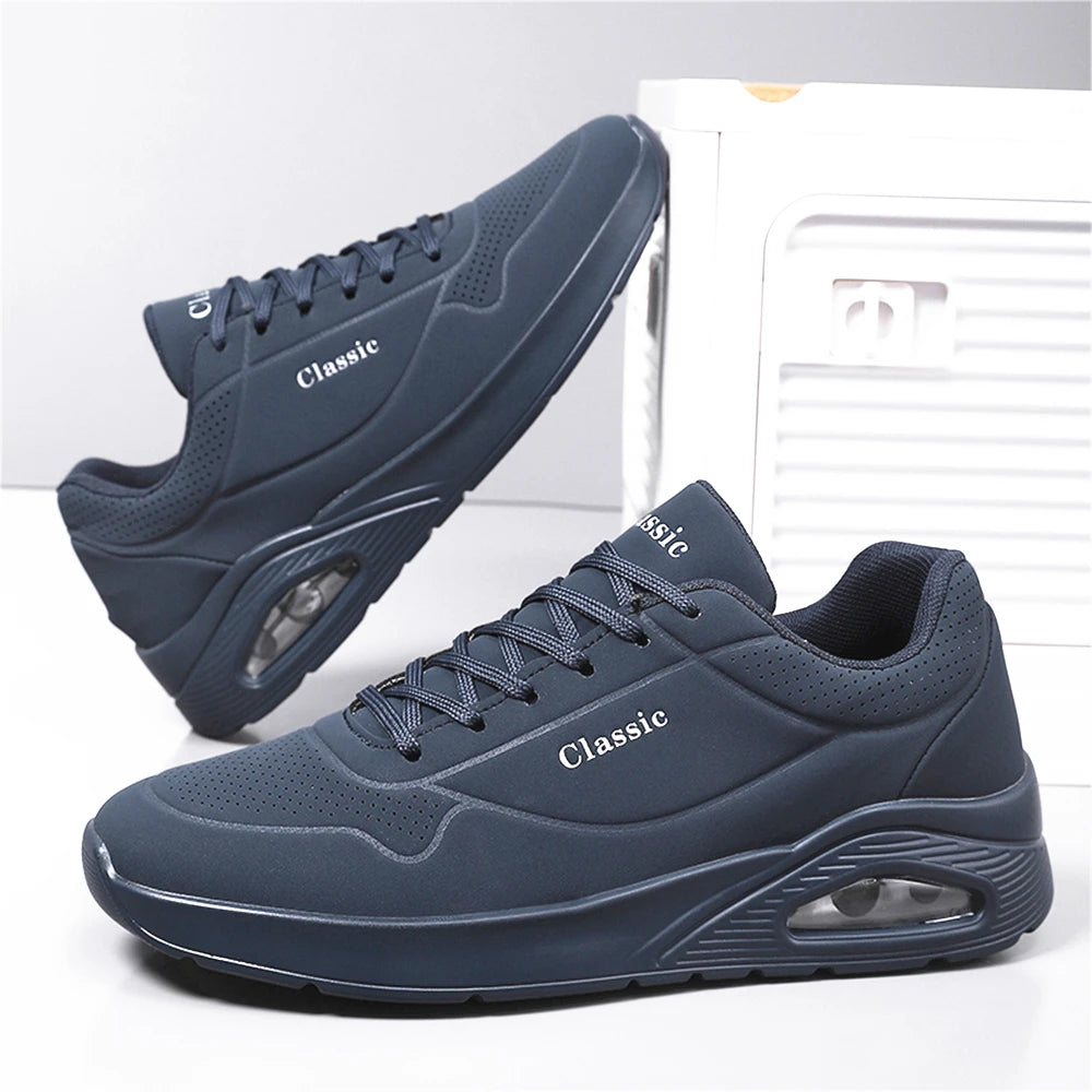 Men's Breathable Shock-Absorbing Running Shoes with Air Cushion Lightweight Low-Top Sneakers for Gym Training Casual Wear