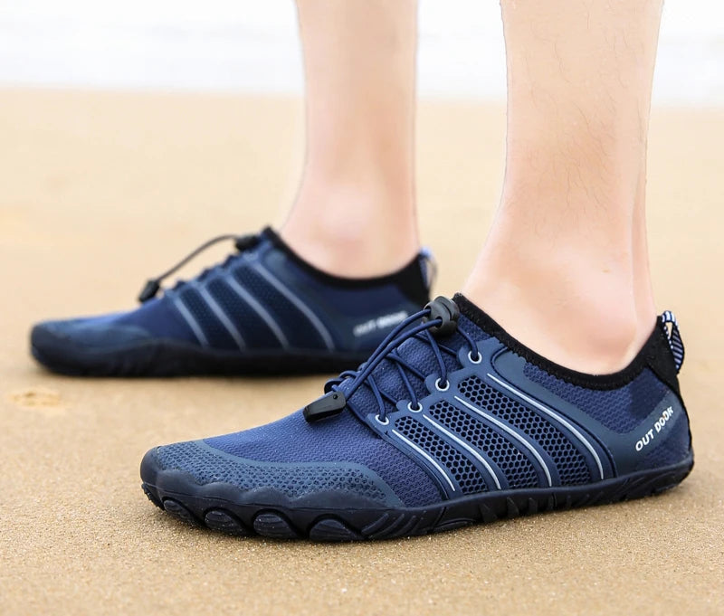 Mens Minimalist Running Cross Training Shoes Barefoot Shoes Big Toe Box Five Finger Shoes Saguaro Barefoot Pit Viper Paracord