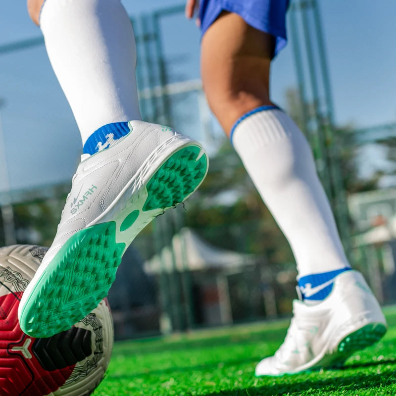 Double Star Men's Genuine TF Turf Soccer Shoes, for Primary School Students, Teenagers, Adults & Kids, Professional Training and