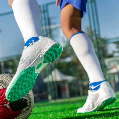 Double Star Men's Genuine TF Turf Soccer Shoes, for Primary School Students, Teenagers, Adults & Kids, Professional Training and