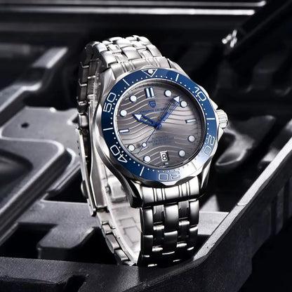 2026 New PAGANI DESIGN Wave Men Mechanical watch Luxury Automatic Watch for men NH35 Sapphire crystal Dive wristwatch clock man