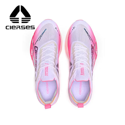 CIERSES Carbon fiber plate Marathon Running Racing Shoes  Men Professional Stable Support Shock-relief Rebbound Training shoes