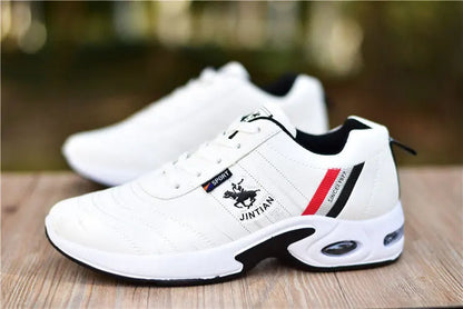 Baskets en cuir pour homme Chaussures décontractées et polyvalentes Chaussures de course d'extérieur antidérapantes Chaussures de skate tendance pour homme Zapatos Homme