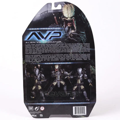 NECA AVP Alien vs. Predator Chopper Celtic Scar Predator Φιγούρα Δράσης 7" Αρθρωτό Κινητό Μοντέλο Παιχνίδι