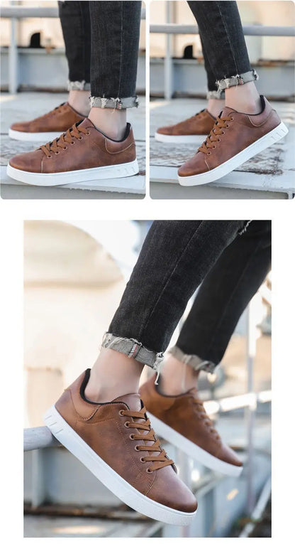 Sapatos de Homem 2026 Novo Estilo Quatro Estações, Versáteis e Modernos, Sola Macia, Brancos, Casuais e Respiráveis para o Verão