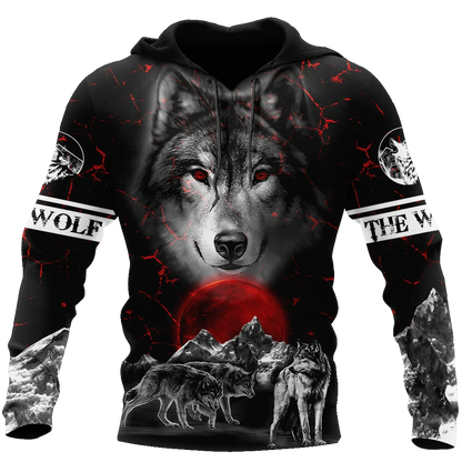 Sweats com Capuz Estampados de Lobo para Homem 3D, Sweatshirts de Marca, Casacos de Qualidade, Pullover de Moda, Fatos de Treino Animal Streetwear Out