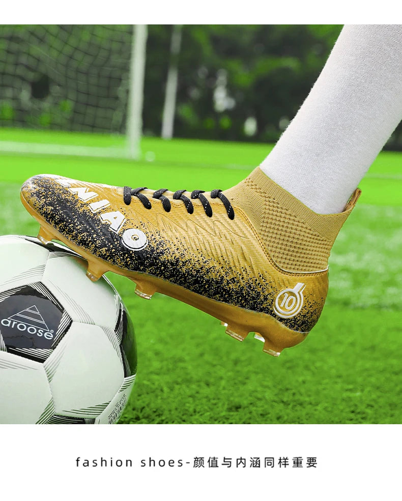 Men Soccer Shoes Kids Football Boots Women Professional Soccer Cleats Antiskid Chaussure Football TF/FG Outdoor Football Shoes