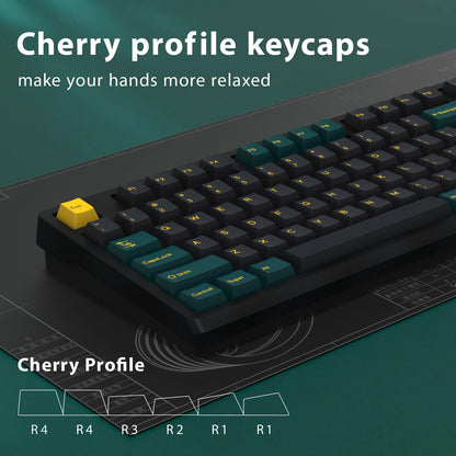 KBDiy GMK MarrsGreen Keycap teclas ISO de PBT double shot con perfil Cherry para kit DIY de teclado mecánico gamer Gaming Point KeyCap