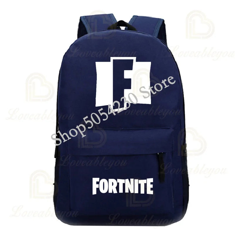Mochila Fortnite Games, mochila escolar Fortnite para adolescentes, unissexo, com compartimento para portátil, para escola, viagens e uso casual