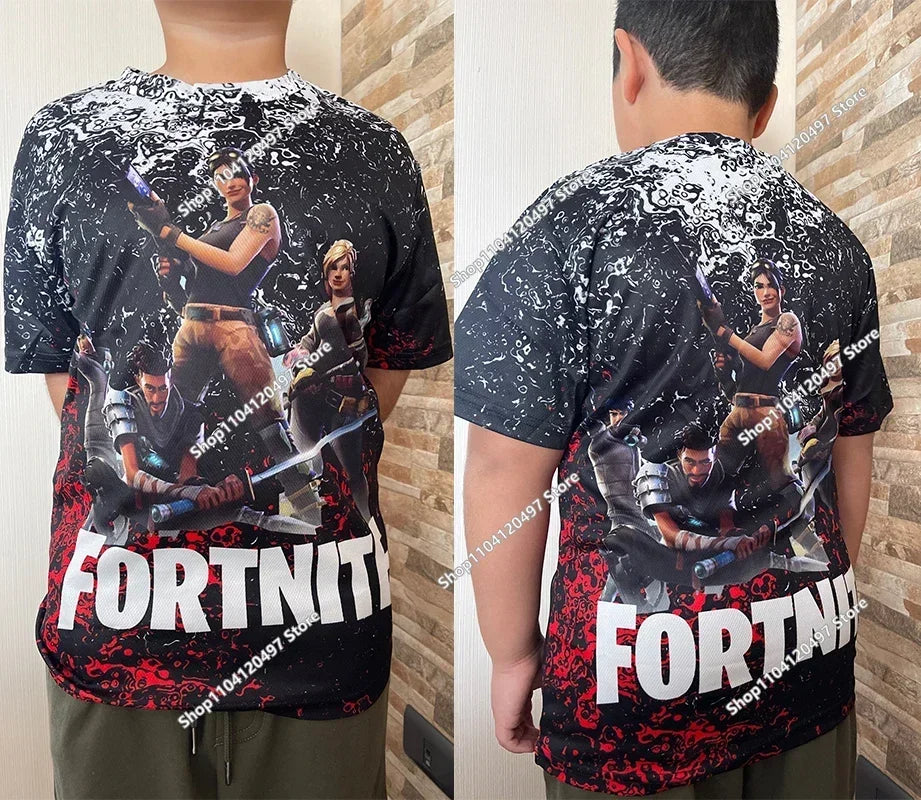 Children's Fortnite 2024 Sweatshirt 3D Digital Printed Hoodie Men's and Women's Pullover Jacket Long Sleeve Children's Gift