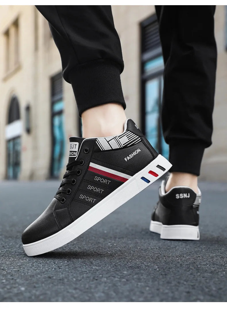 Męskie buty do skateboardingu 48 – codzienne, wysokie trampki do chodzenia, buty sportowe, oddychające buty hip-hopowe, buty uliczne, Chaussure Homme