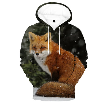 Hip Hop Popular Novelty Comfortable New Fox 3D print Hoodies Sweatshirts Men/Women Sweatshirt Adult/Child Casual Pullovers