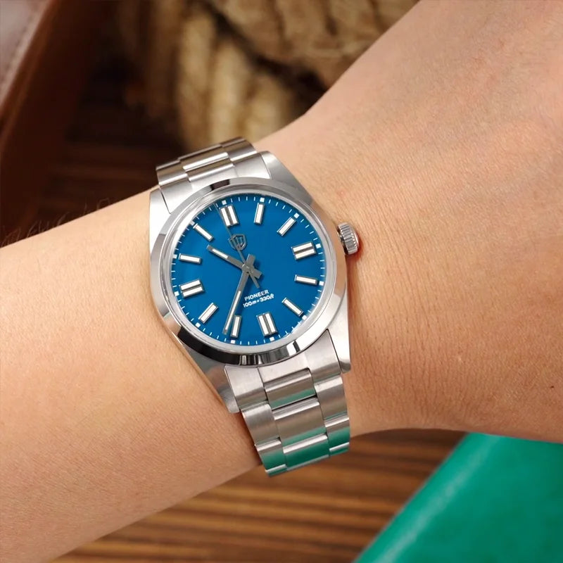 Watchdives WD1016 V3 36Mm Vintage Watch VH31 Sweep Quartz Watches Man Enamel Blue K1 Bubble Mirror Sapphire Lumes 10Atm Relojes