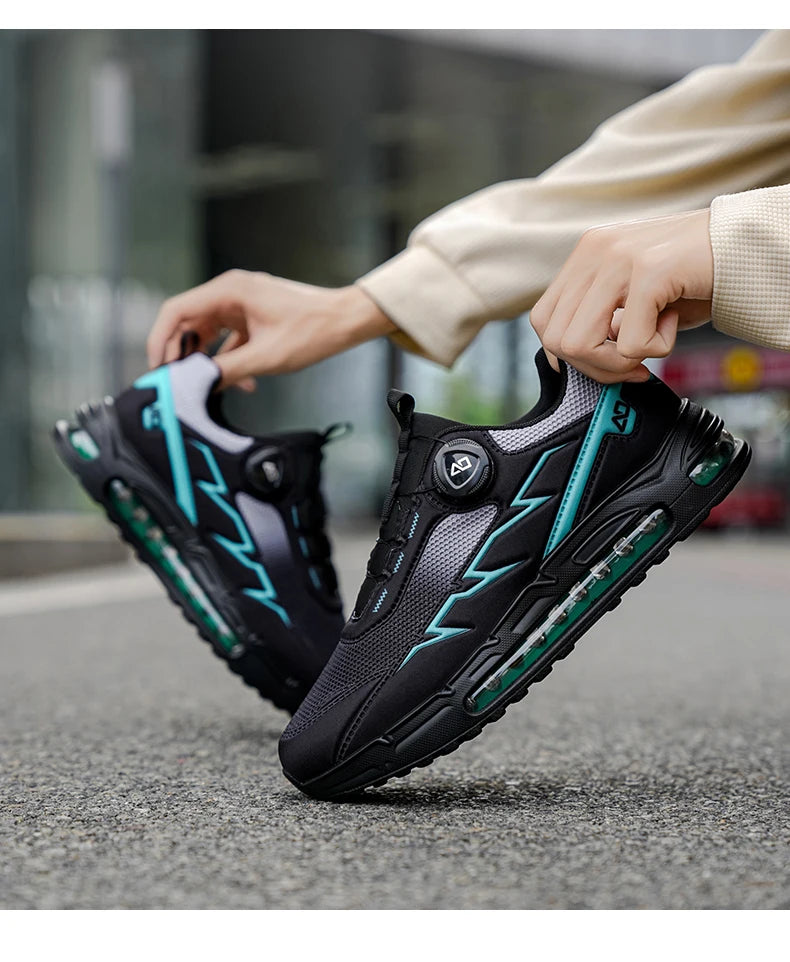 Spring & Summer Men's Running Shoes  Outdoor Hiking,Wear-Resistant Trail Shoes with BOA Closure,Breathable Sports & Casual Style