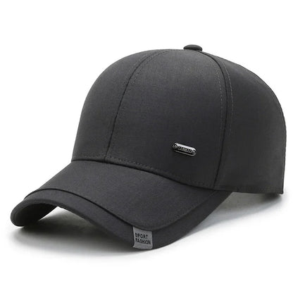 Férfi baseball sapka, kemény tetejű, tavaszi-őszi, nagy fejkerületű, pamut sapka, napvédő, apás sapka, állítható pánttal, horgászsapka