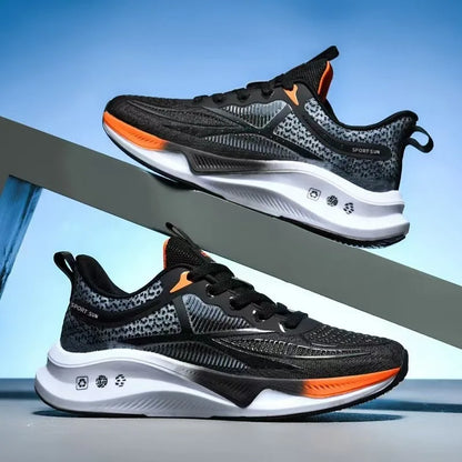 New casual sports shoes for men, trendy breathable mesh shoes, versatile and lightweight running shoes