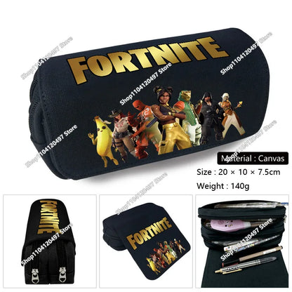 Fortnite Shooting Game Peripheral PU Snap Button Wallet Anime Coin Purse Folding Leather Wallet Card Holder Student Gifts