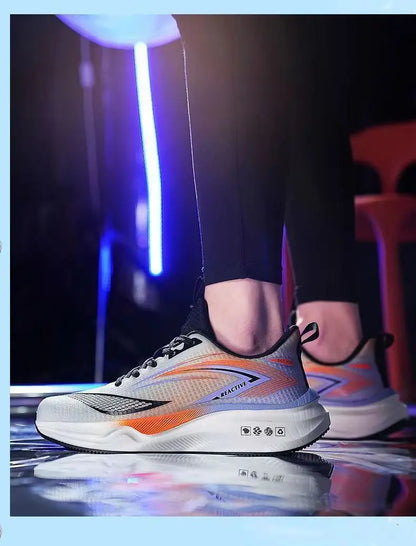 Men's Breathable Running Shoes Summer Hot Sale Of The Season Casual Sporty Fish Thread Soft Bottom Thick Heel Cross-Border St...