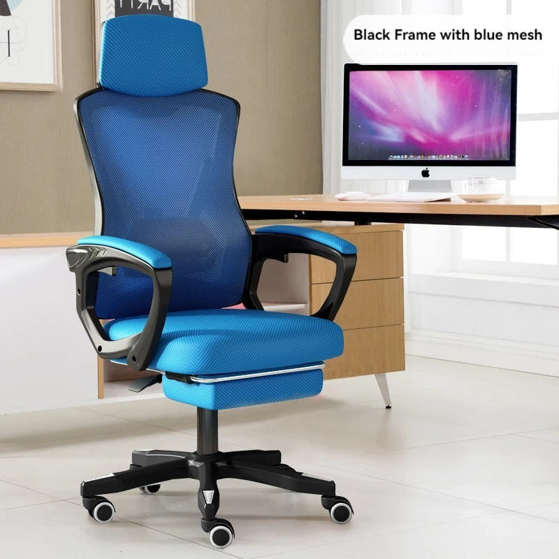 High Density Sponge Mesh Office New Design Home Office Furniture Comfortable Chair with Footrest